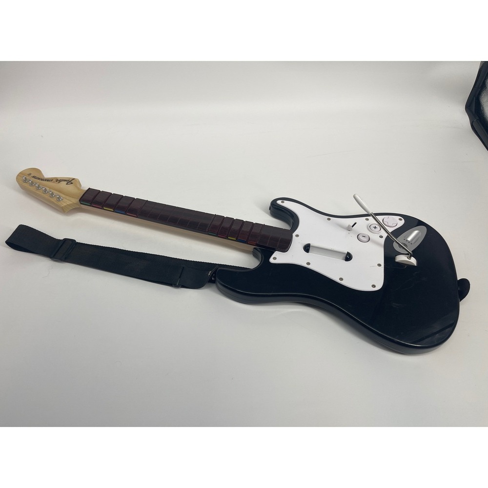 Rock Band Fender Stratocaster Wii Wireless Guitar Controller NWGTS2 Black White